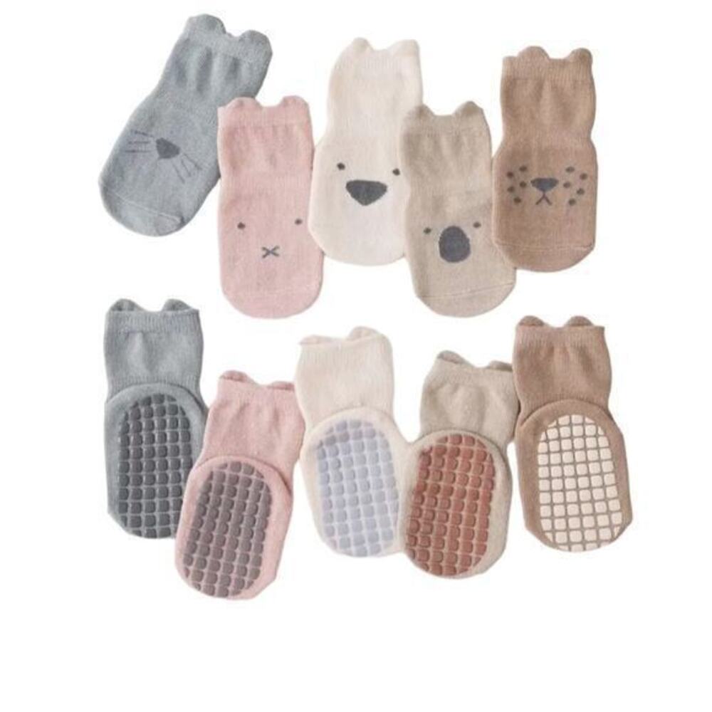 New bundle of 3 toddler socks boy girl non slip 1-3 years